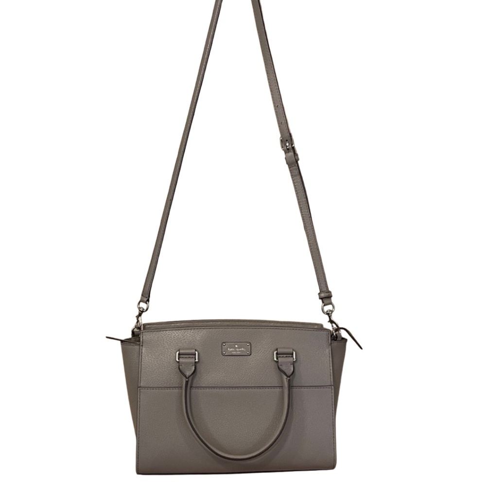 Kate Spade Large Light Gray Satchel โข 12โx9โx5โ โข LIKE NEW CONDITION - Picture 8 of 13